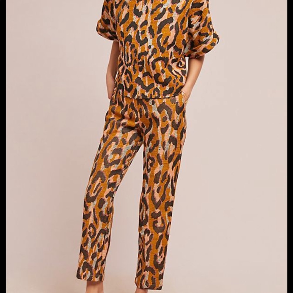 Anthropologie leopard trousers - Picture 3 of 5